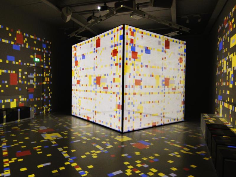 Projectie op het stadsmodel